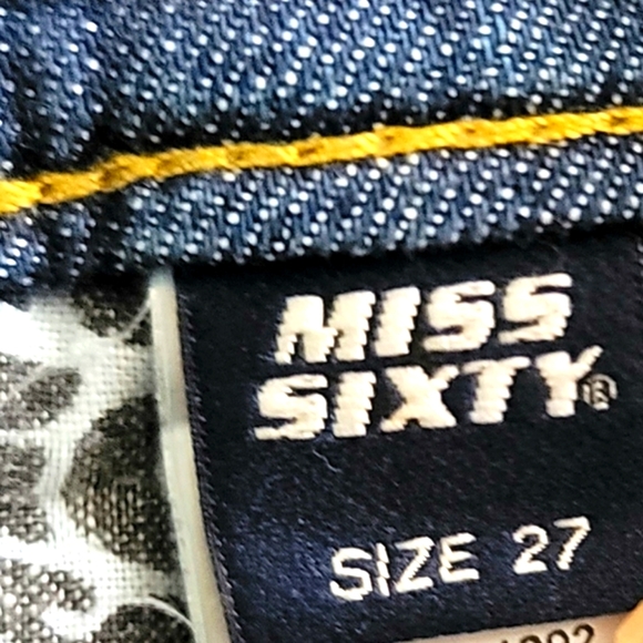 Miss Sixty Style Shock Women's Distressed Denim Jeans Size 27 - Picture 15 of 16
